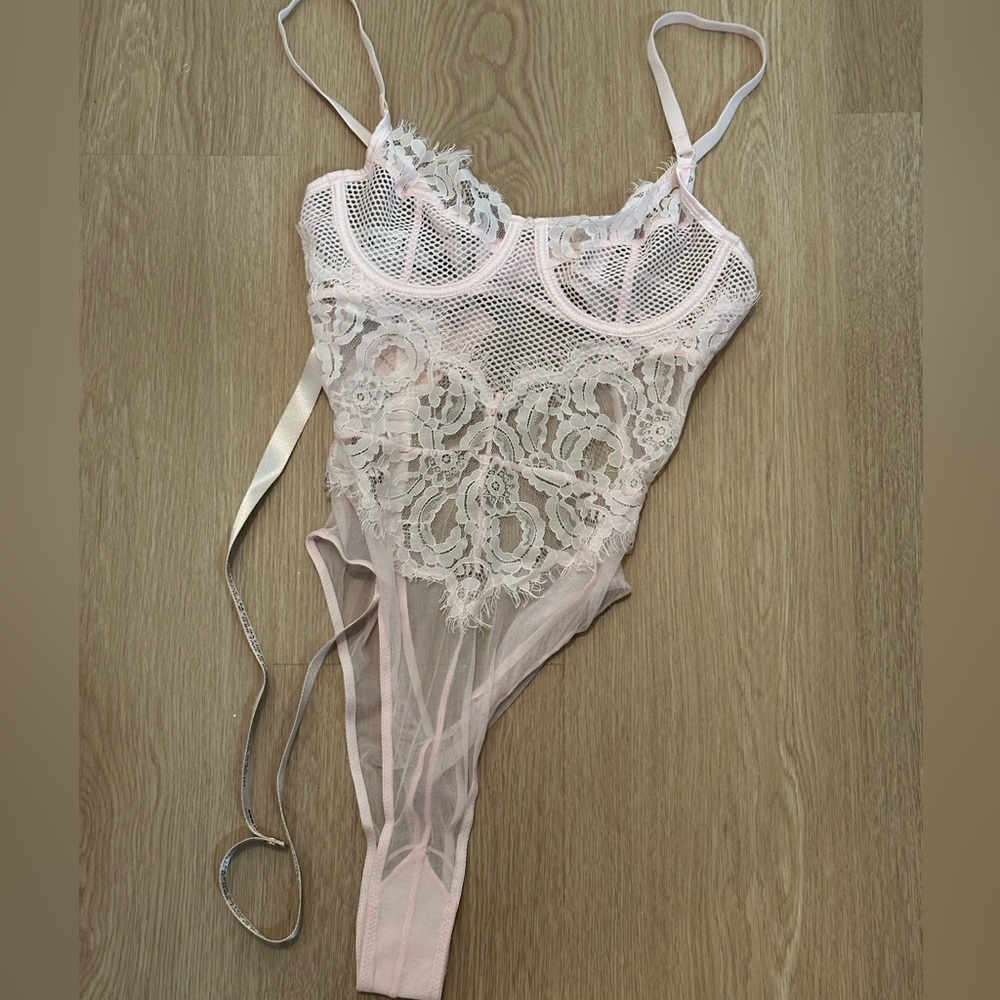 House of CB Nadia Pink Bodysuit NWT
